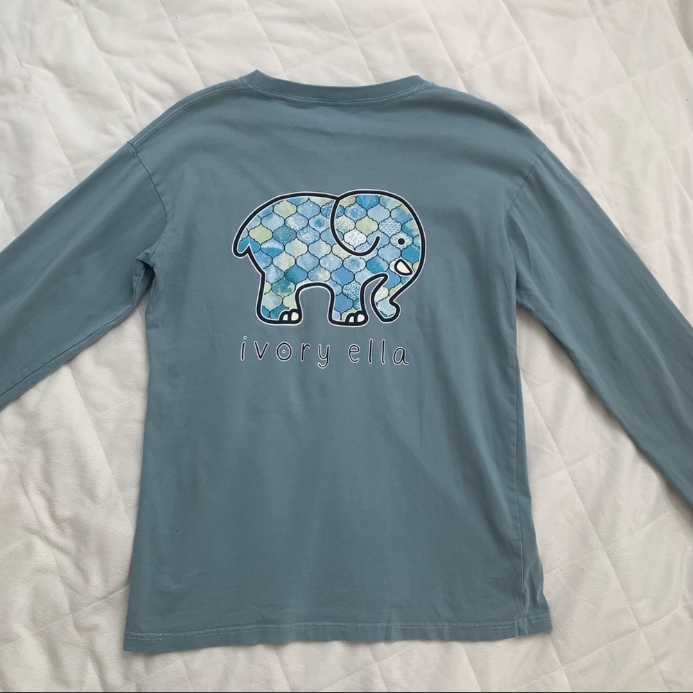 Ivory Ella Light Blue Long Sleeve Shirt